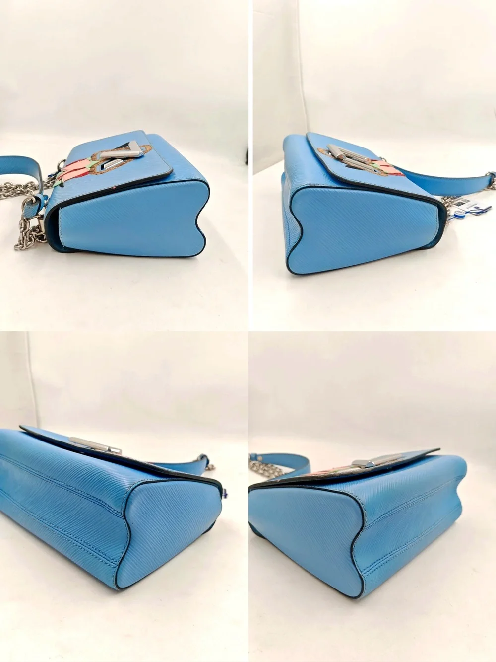 Authentic Louis Vuitton Twist MM Blue Epi Leather Limited Edition Bird Crossbody - Picture 5 of 15
